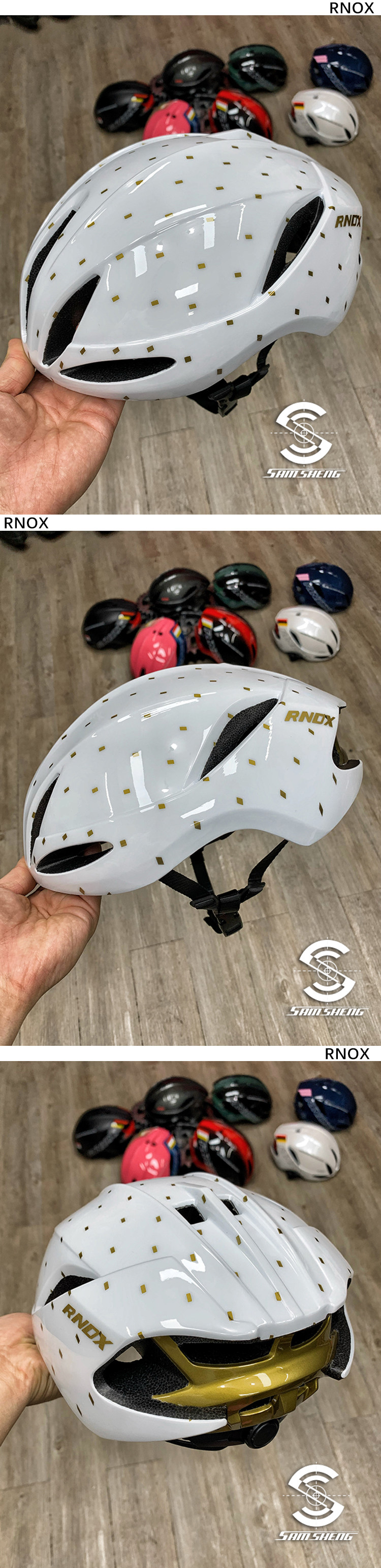 велошлем rnox自行车头盔男公路车一体成型骑行安全盔女山地车头盔气动破风