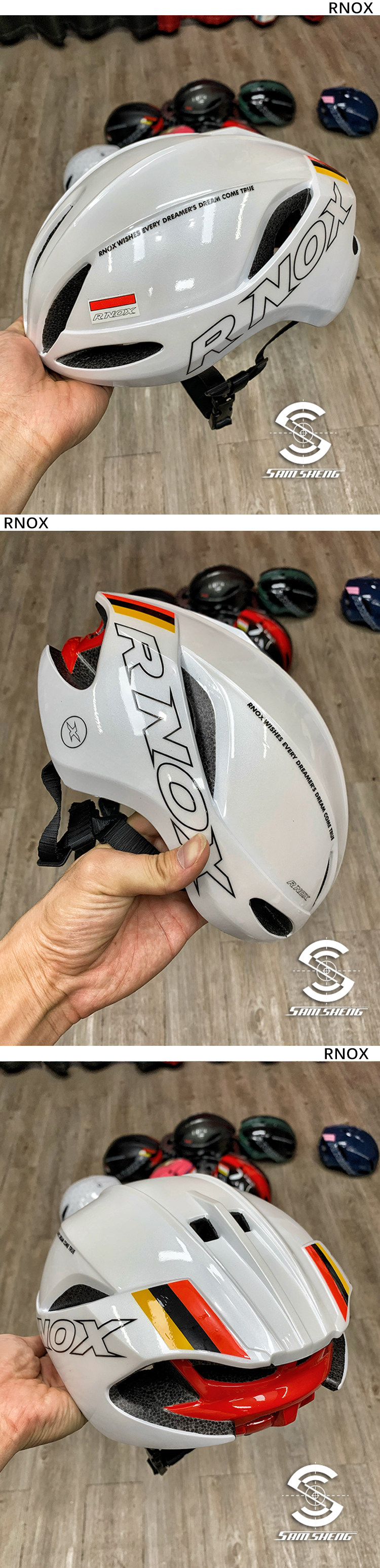 велошлем rnox自行车头盔男公路车一体成型骑行安全盔女山地车头盔气动破风