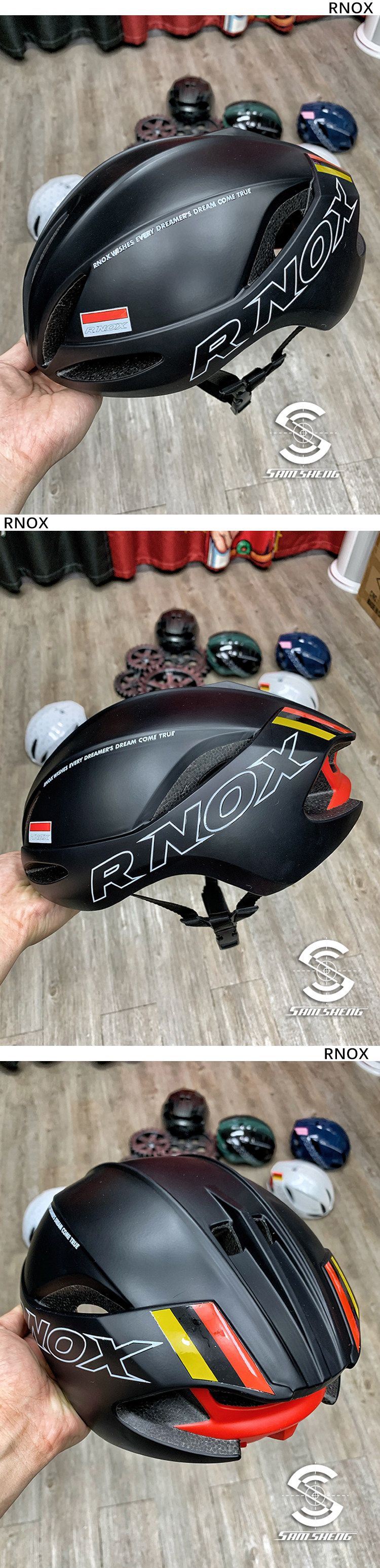 велошлем rnox自行车头盔男公路车一体成型骑行安全盔女山地车头盔气动破风