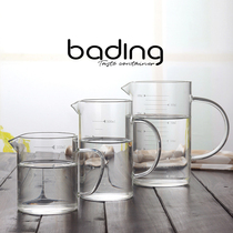 Thickened heat-resistant High Borosilicate glass scale Cup with milk baking juice measuring cup can be Microwave