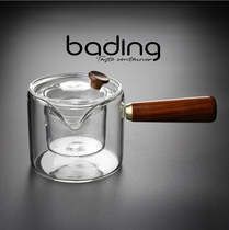 Factory direct kung fu tea set side handle cooking teapot heat-resistant glass teapot wooden handle tea maker tea maker health pot