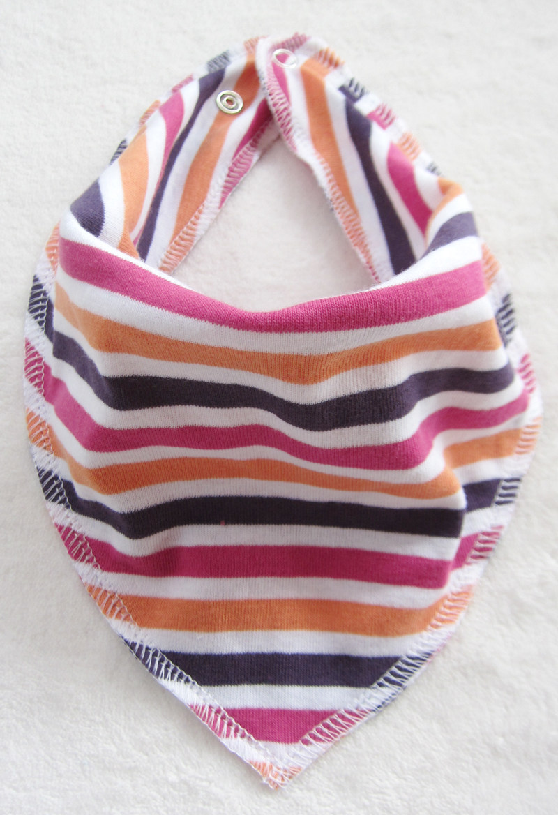 Summer thin section hot sale foreign trade original single double layer cotton baby triangle towel baby saliva towel bib