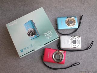 Canon IXUS95CCD cool white leather retro