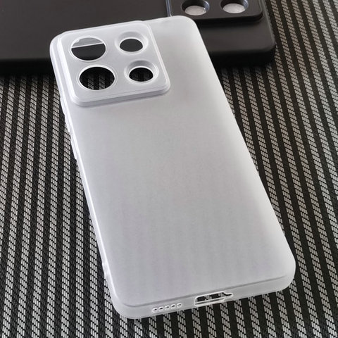 White — Frosted Transparent Clear Silicone TPU Note 13, Note 13 Pro, Note 13 Pro+ Phone Case
