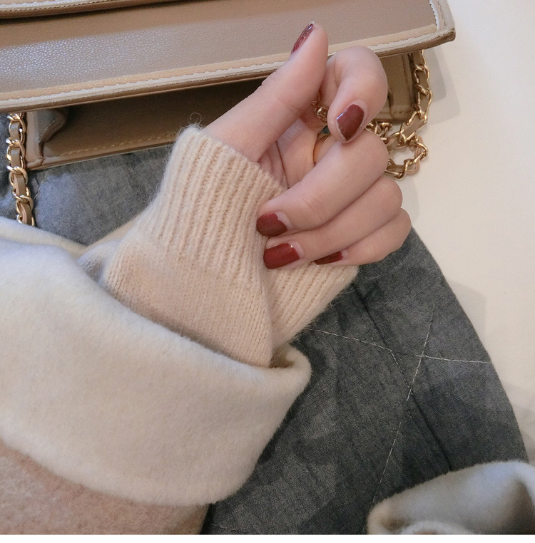 Ladykaye áo khoác len nữ dài phần phiên bản Hàn Quốc của bộ đồ mới cổ áo màu be hai mặt áo cashmere áo khoác nữ trung niên