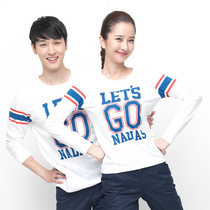 n a Nadia loose Joker Long Sleeve Men and Women Couple Dress Simple Casual Pullover Round Neck T-shirt LI11918