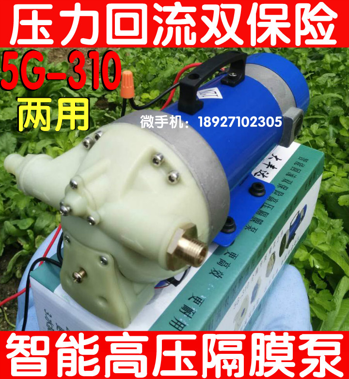 5G-310 Water Pump 12V48V60V Electric Sprayer Spray Machine Car Washing Spray Machine 5 Cylinder Diaphragm Pump High Pressure