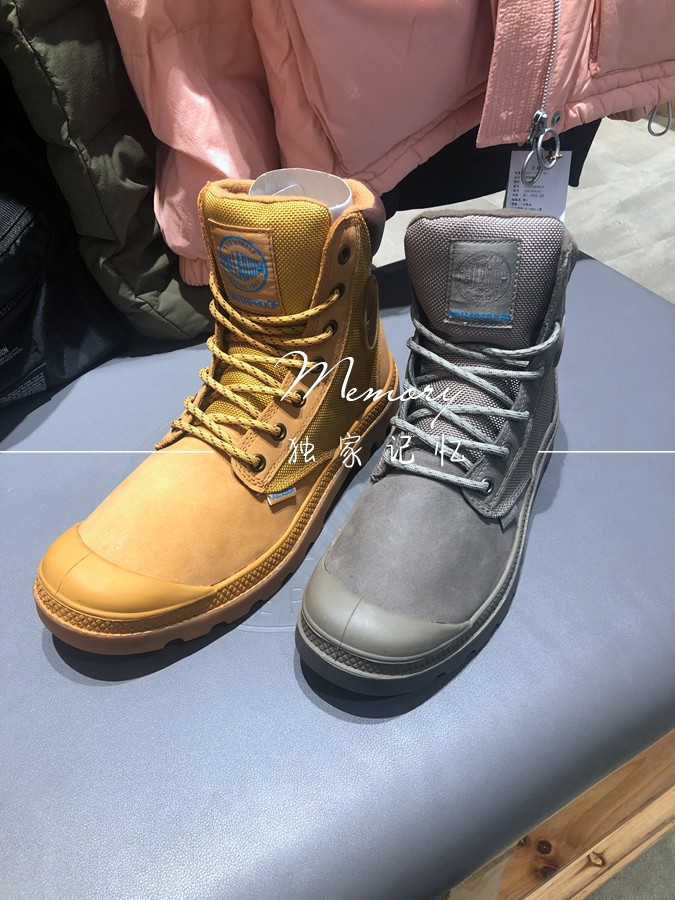 PALLADIUM Paladin/ классическая мужская и женская уличная водонепроницаемая повседневная кожаная обувь с высоким берцем, походная обувь 73234 Изображение 1
