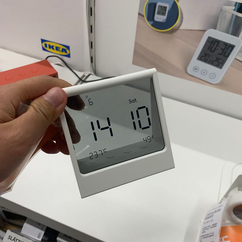 Conscientious Purchasing Agent for Genuine Shanghai Ikea Home Furnishings: Redbena Alarm Clock with Thermometer and Hygrometer Conscientious Purchasing Agent for Genuine Shanghai Ikea Home Furnishings: Redbena Alarm Clock with Thermometer and Hygrometer