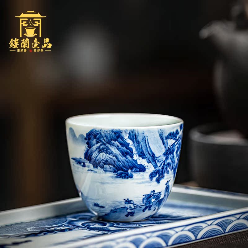 All hand - made porcelain of jingdezhen ceramics panasonic always masters cup kung fu tea cups single cup sample tea cup