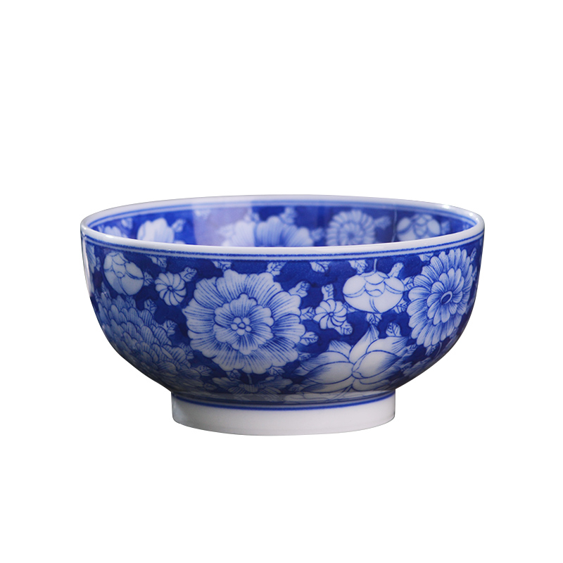 Jingdezhen ceramic blue and white flower all hand - made master cup tea single cup from the personal use