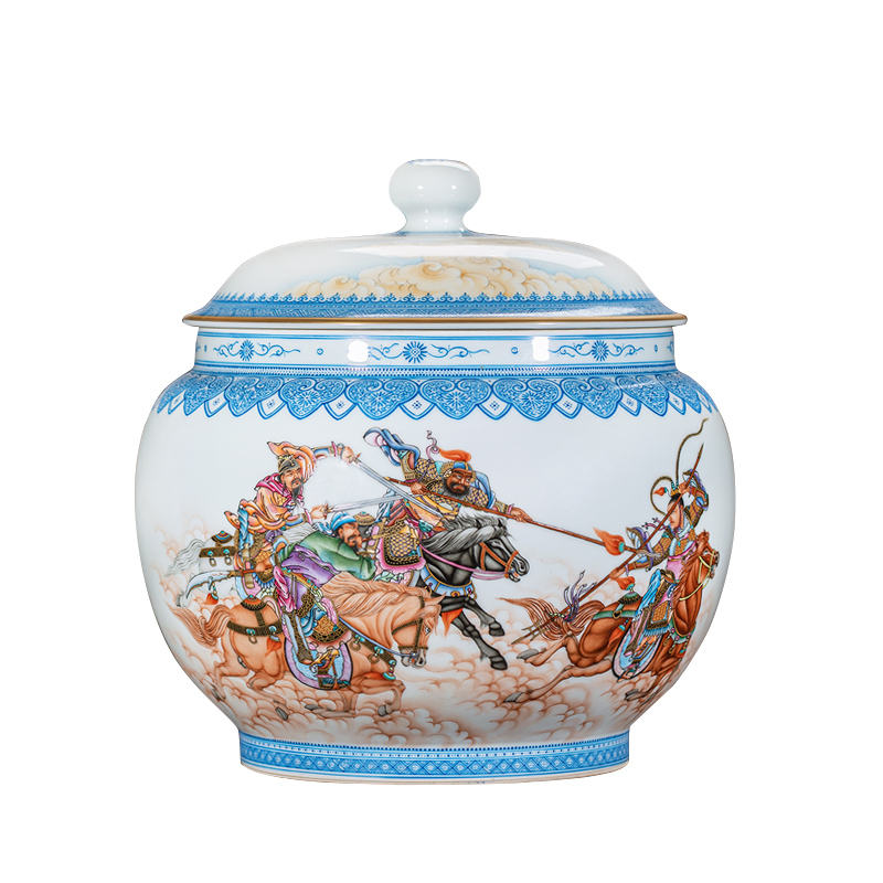 Jingdezhen ceramics hand - made all three British lyu3 bu4 cover tea pot Chinese style household adornment handicraft furnishing articles