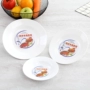 Lò vi sóng đơn giản tấm nhựa đặc biệt đĩa nhựa gia dụng thích hợp cho nhiệt độ cao dày tấm bộ đồ ăn cá dĩa nhựa