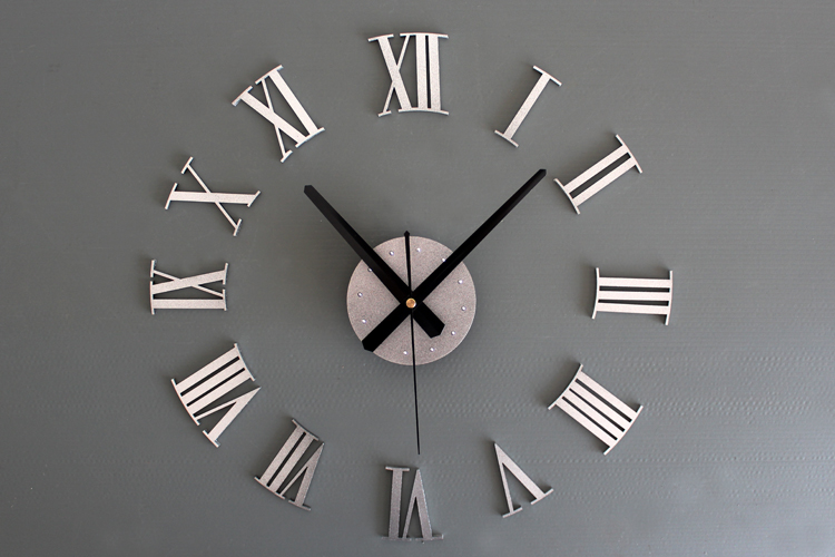 Imitation Metal Diy Wall Clock Modern Design Living Room Decoration Aeproduct