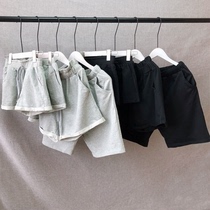 Parent-child clothing a family of three and four seaside beach pants mother and daughter clothing Western-style shorts high-waist all-match wide-leg pants casual pants