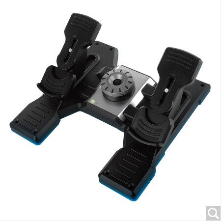 Logitech Logitech Wired Flight Joystick Pedal Professional Foot Rudder Wired USB Flight Joystick Dedicated