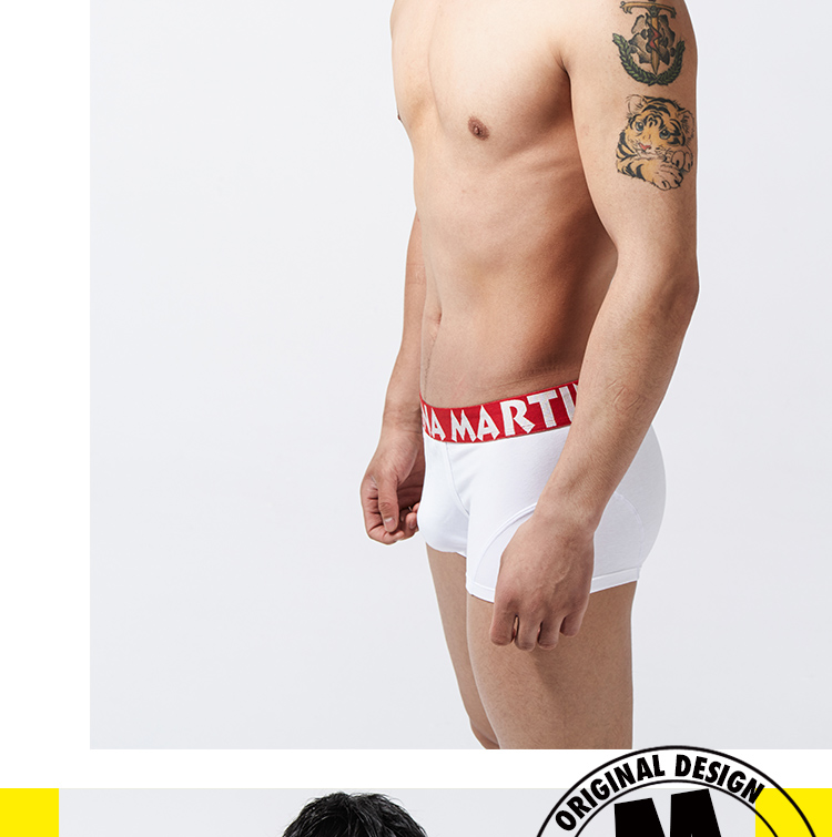 Martin và chuối mùa hè mới 2 kết hợp rắn màu đen và trắng nam thấp eo boyshort bốn góc tóm tắt quần xi líp