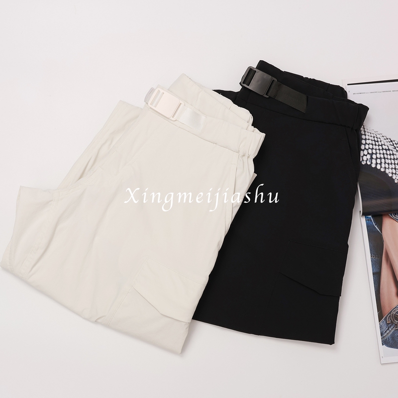 Bird and Cow Goods! so Handsome and Cool! Lightweight and Comfortable! Outdoor Sports and Leisure Loose Straight-Leg Cargo Pants for Women