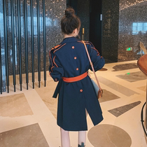 MAJE KARA small subcoat female spring and autumn season new medium and long style fashion temperament popular Inn Wind coat