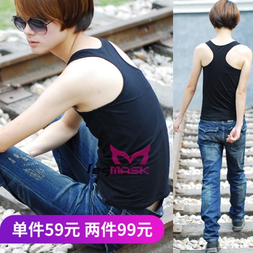 Clearance LES MASK No bandage reinforced corset Handsome T corset vest les t sports long version of the outer wear