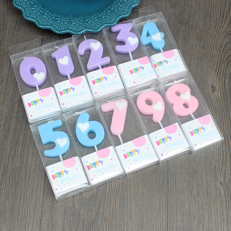 Special Price Clear Cabin Cake Digital Candle Party Dessert Cake Dress Cake Decoration Romantic Candle