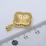 Квадратный тональный крем, подвеска, аксессуар из жемчуга, аксессуары, серебро 925 пробы