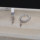 Diy жемчужные серьги аксессуары S925 серебряные серьги женские серьги с пряжкой для ушей пустая подставка полуфабрикат ручной работы с инкрустацией простой 303 mini 0