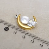 Подвеска ручной работы, космические аксессуары из жемчуга, серебро 925 пробы