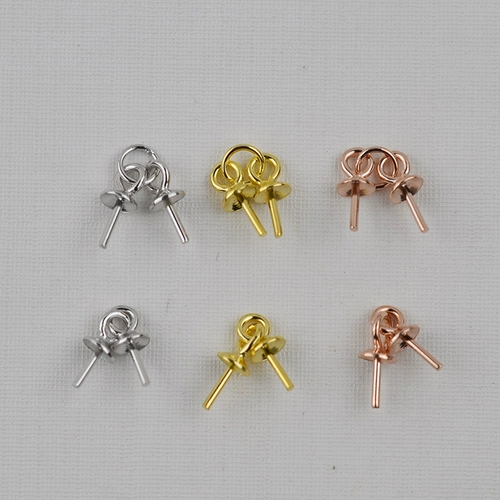 Длинный аксессуар из жемчуга, серебро 925 пробы, со сквозным отверстием