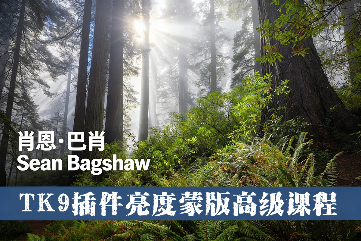 【风光摄影】肖恩·巴肖(SeanBagshaw)TK9插件亮度蒙版高级课程-中英字幕