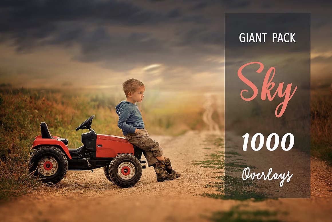 【天空素材】1000+各种天空云彩摄影后期合成素材 1000 Sky Overlays Pack