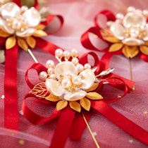 Wedding corsage set of Chinese wedding best man supplies bridegroom bridesmaid simulation flap flower