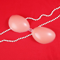Silicone small invisible gathering on the back of the beautiful back non-slip breast stickers female wedding suspenders thick bra breast stickers bride underwear