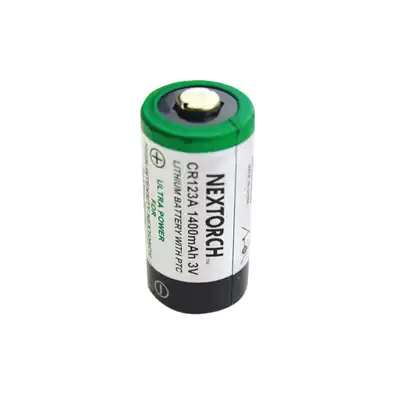 Nalid (NEXTORCH)CR123A 1400mAh 3V lithium battery non-rechargeable bulk single
