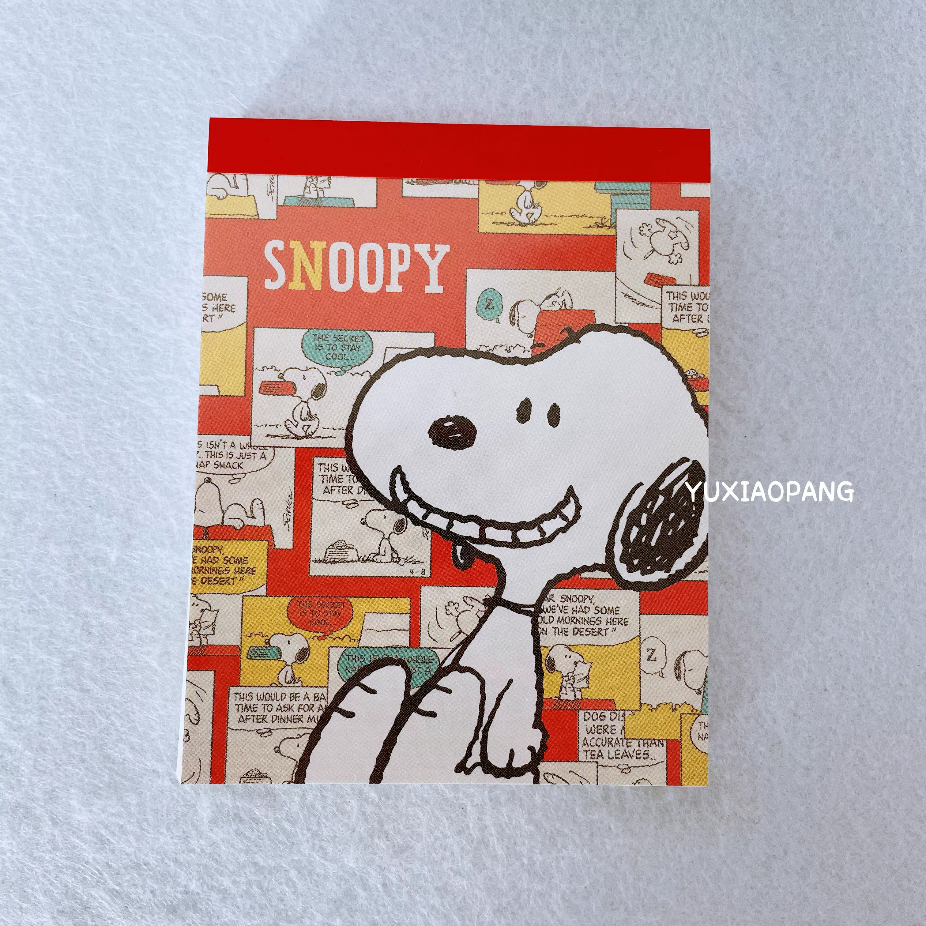 史努比限定 日本制 限量款snoopy卡通人物mini便签本彩页100张