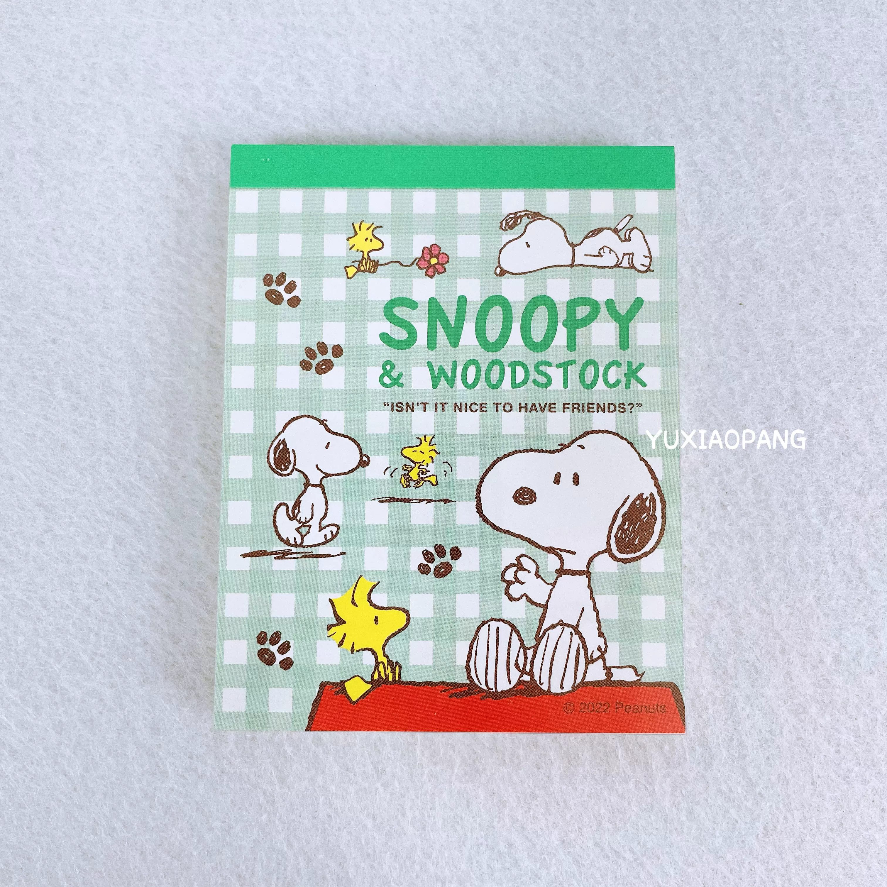 史努比限定 日本制 限量款snoopy卡通人物mini便签本彩页100张