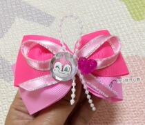 Spot Japan Imported Bread Superman Museum Limited Hairpin Baby Hair Accessories Double butterfly knot Japan system