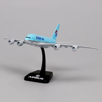 Màu xanh nhạt Airbus a380 Máy bay chở khách của Hàn Quốc Air model mô hình máy bay tĩnh mô hình hợp kim rắn trang trí lớn đồ chơi cho trẻ sơ sinh