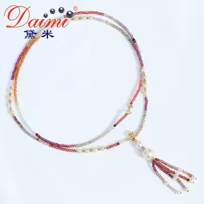 Demi jewelry spinel seawater necklace does not return or change (Live Room)