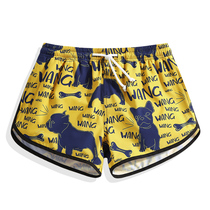 Quick-drying beach pants womens seaside vacation can be used to prevent embarrassment swimming pants tide loose casual couples hot spring shorts