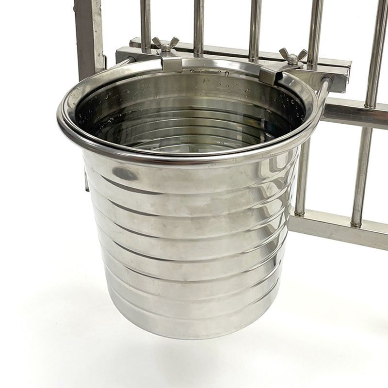 Anti-knock hanging stainless steel dog Basin Dog Bowl dog drinking bucket pet fixed food bowl cat bowl large, medium and small dog