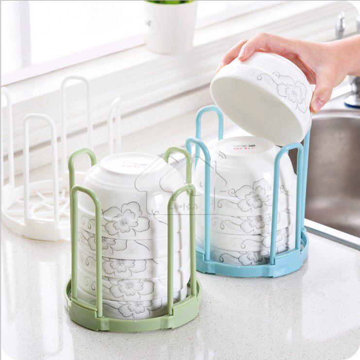 Simple drain bowl rack Drain bowl rack Dish rack Plastic water control good product put bowl rack Storage shelf