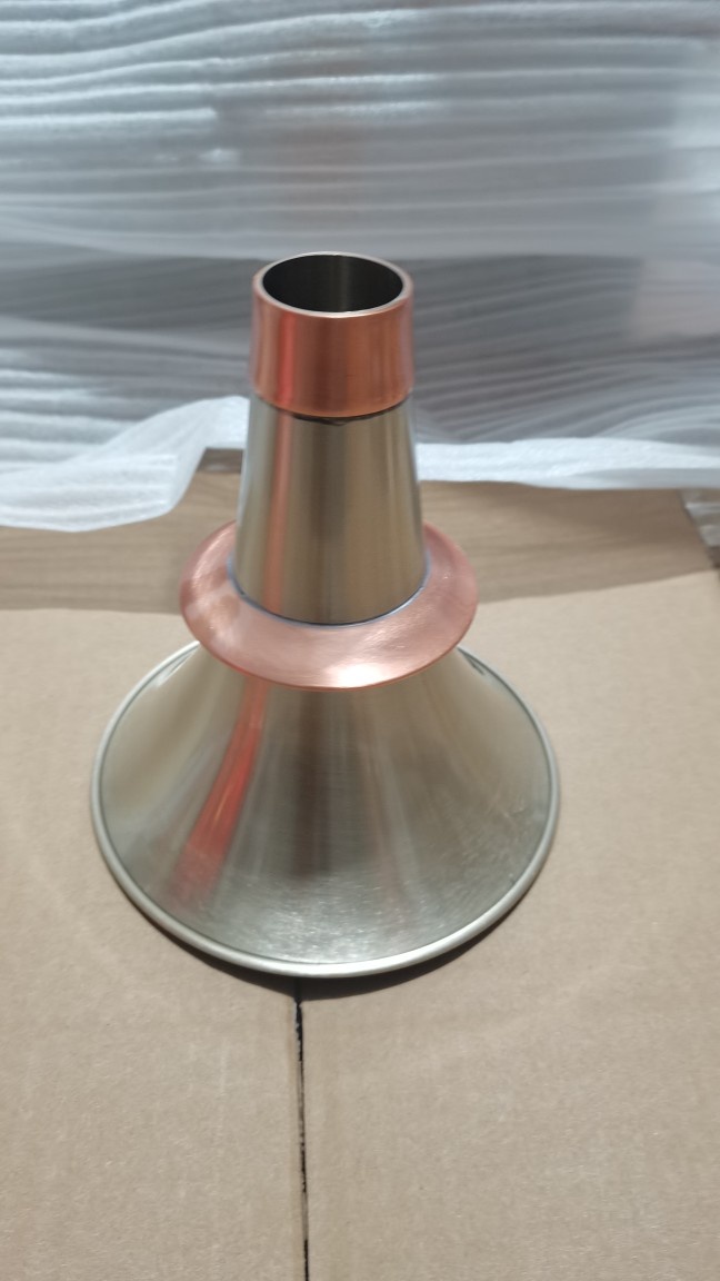 Thickened white copper brass na bowl local folk na na bowl mouth white copper na na head Gansu oh na horn mouth