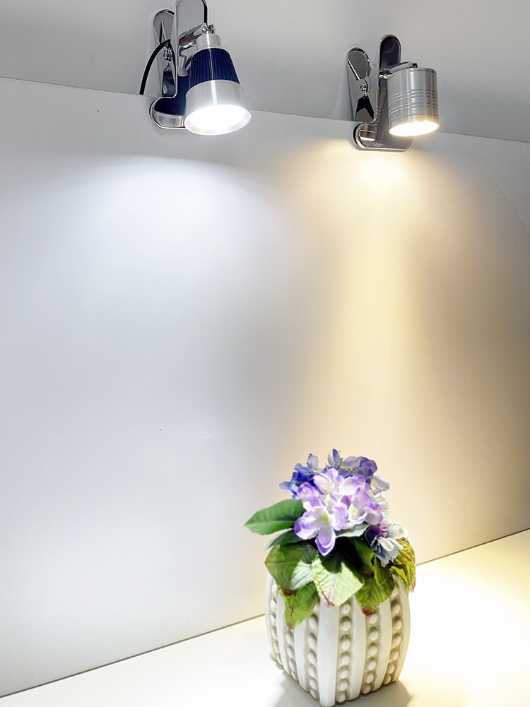 Led clip-type spotlight lighting spotlight dormitory bedroom study with eye protection table lamp showcase fish tank still life fill light