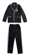 Beijing Second Experimental Primary School Yanan Branch Academy Wind Black Long Sleeve Suit Set Spring and Autumn
