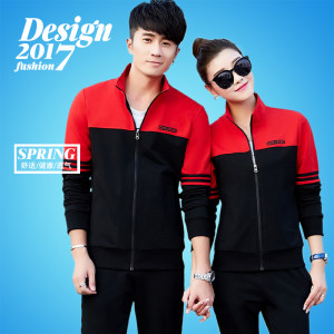 2017女士运动套装春季新款长袖大码女运动服