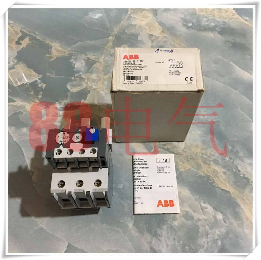 ▲Original▲ Switzerland Sweden ABB model TA75 DU TA75DU-42 (Czech production)