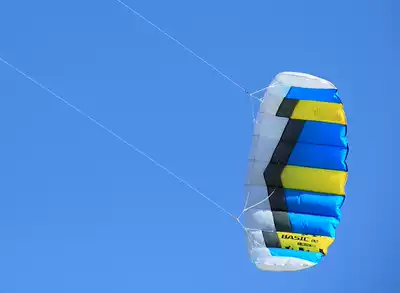 B1 Hong Kong Junlong mini two-line umbrella Stunt kite 2-line umbrella Speed umbrella Blue