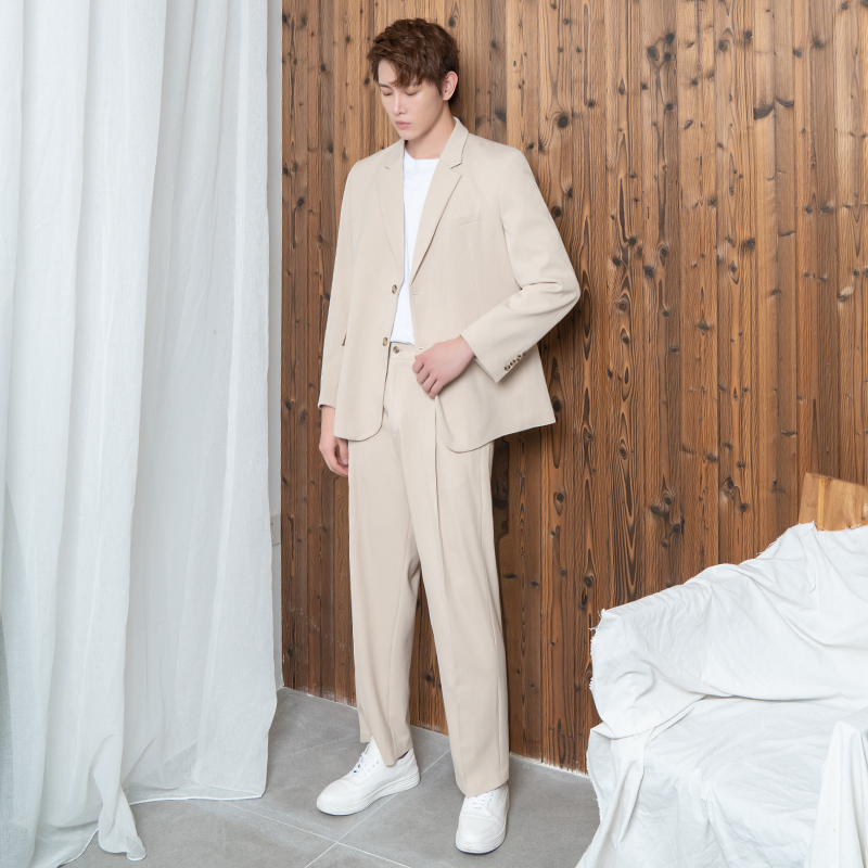 CSOCSO Xuân Thu nam Han Feng Casual Suit Nhỏ Ins thời trang thanh niên Handsome Suit Loose Trend