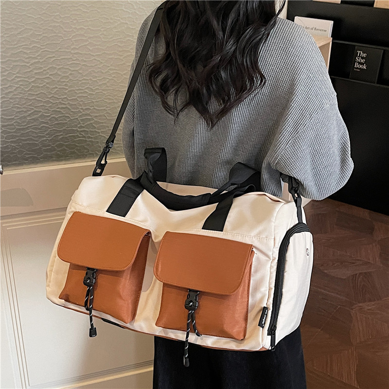 Short-distance business trip travel bag, large capacity, independent shoe position, casual commuting storage bag, dry and wet separation sports and fitness bag